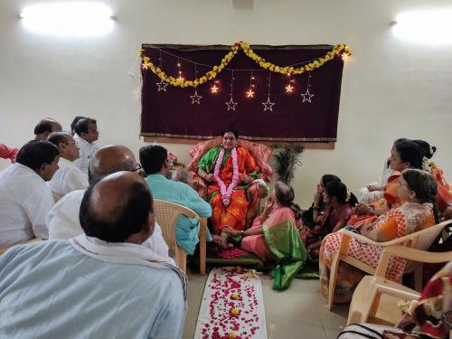 Satsang at Smt. Partishwari and Sri Girish's home
